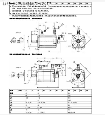 西門子伺服電機尺寸圖，西門子伺服電機內部結構圖